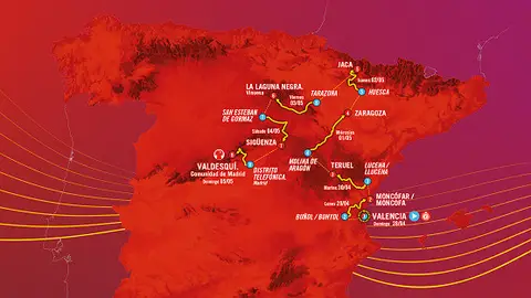 La quinta etapa de la Vuelta Ciclista Femenina saldrá el jueves desde Huesca La quinta etapa de la Vuelta Ciclista Femenina saldrá el jueves desde Huesca