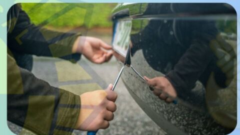 Robo y cambio de matr&iacute;culas de un coche