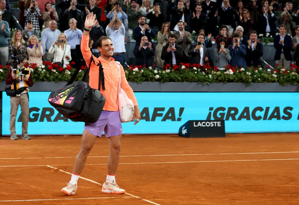 Madrid despide a Nadal con un homenaje en la Caja Mágica Madrid despide a Nadal con un homenaje en la Caja Mágica