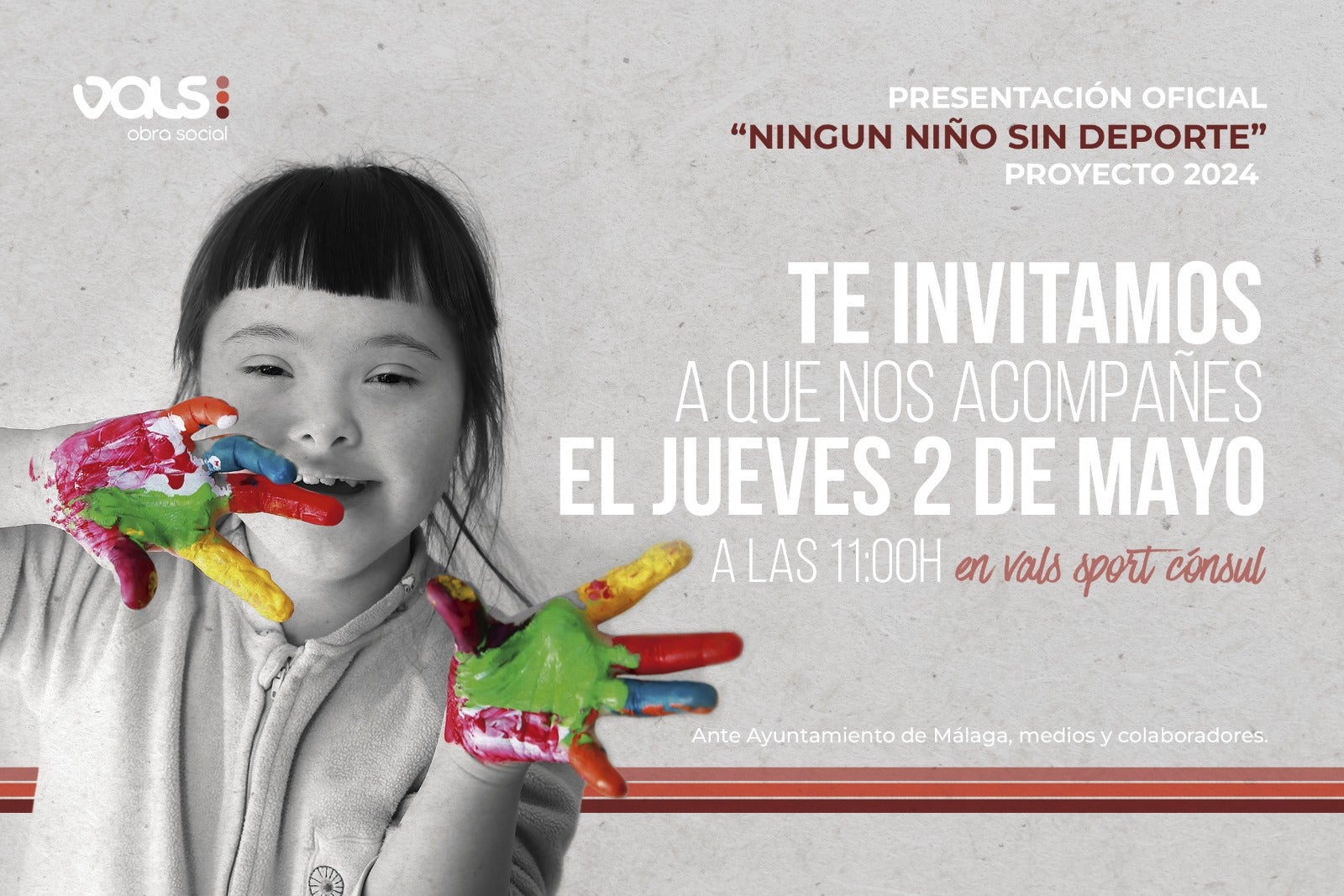 Vals Sport lanza una campaña solidaria para que no haya 'Ningún niño sin deporte' Vals Sport lanza una campaña solidaria para que no haya 'Ningún niño sin deporte'