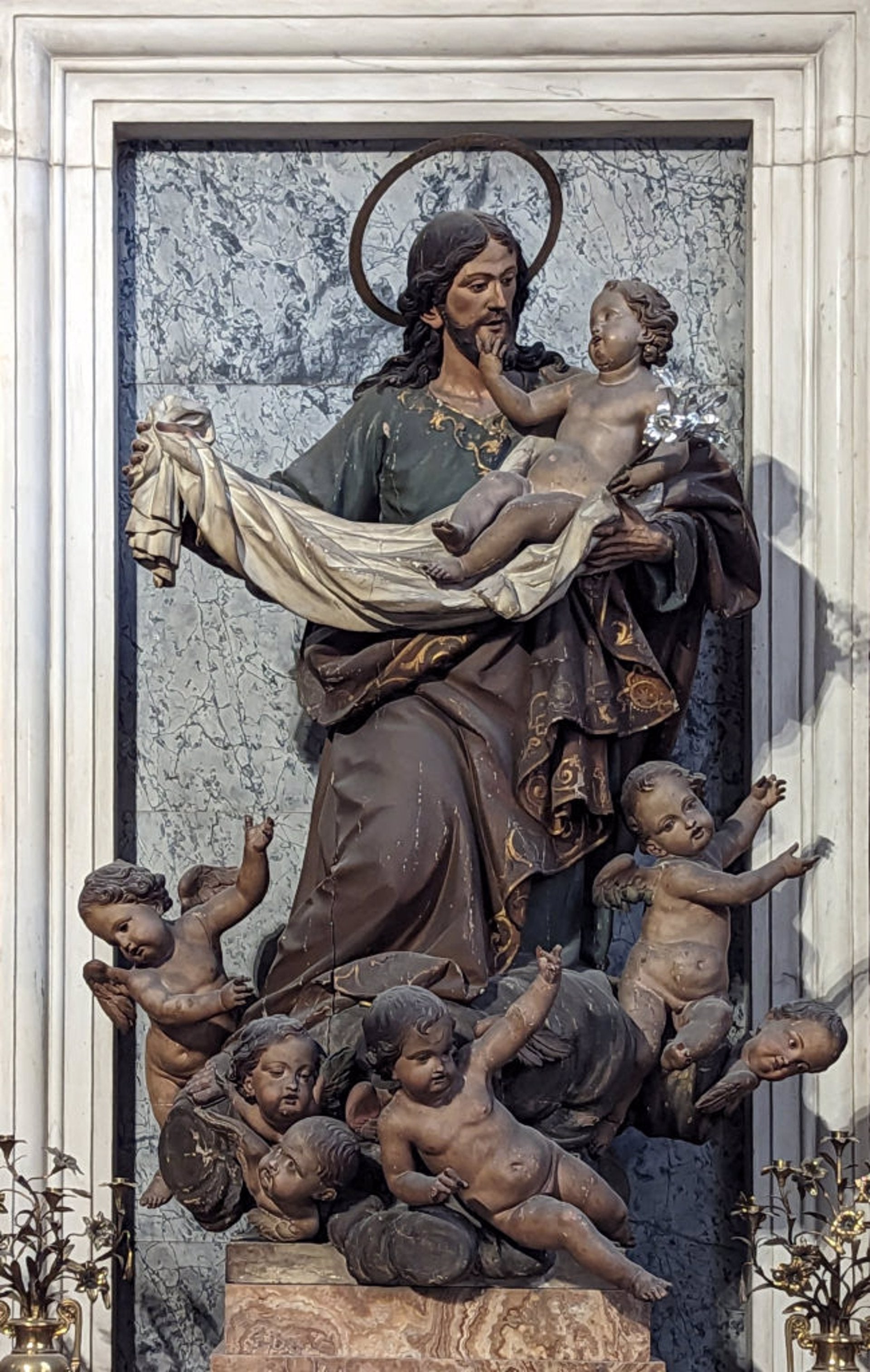 La Catedral inicia la restauración integral del retablo de San José y su conjunto escultórico La Catedral inicia la restauración integral del retablo de San José y su conjunto escultórico