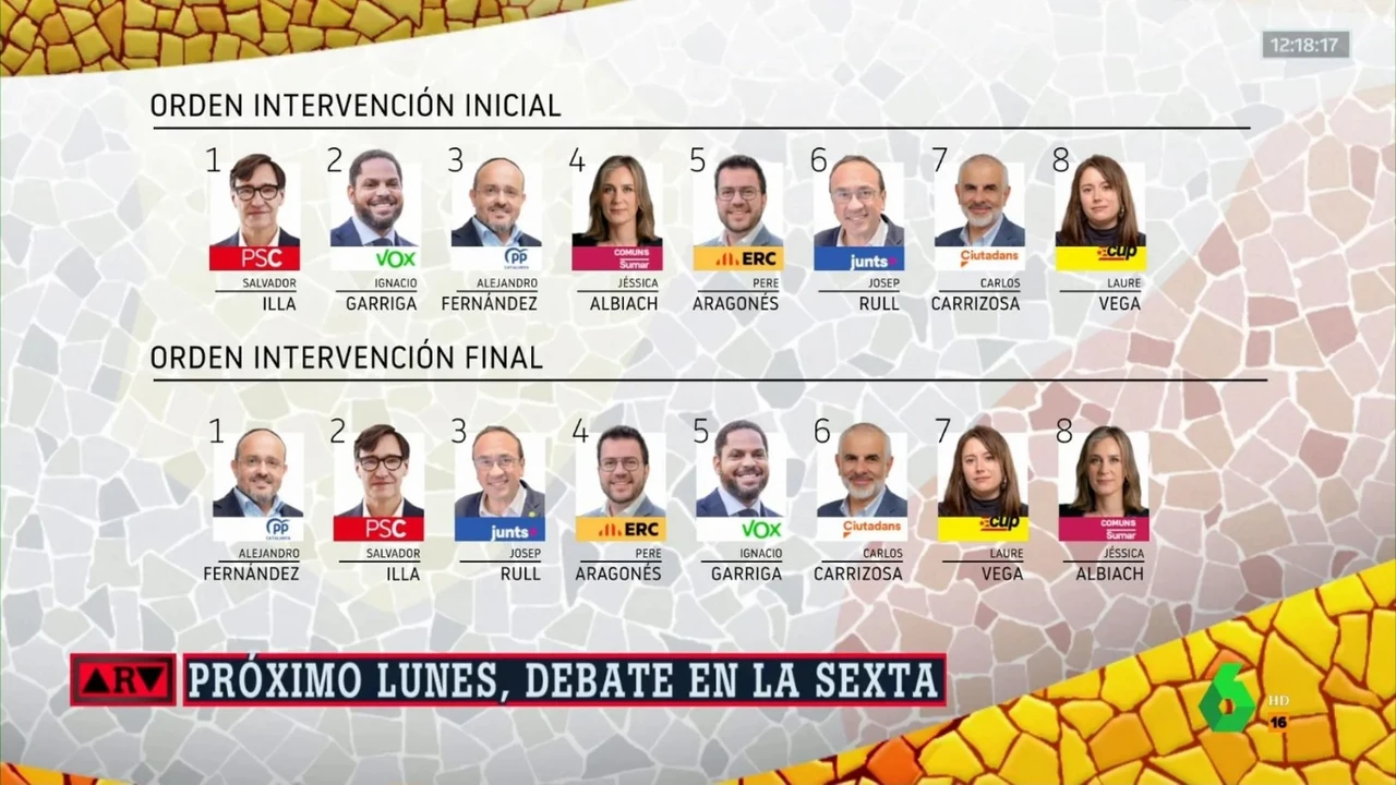La Sexta ultima "el debat" que se celebrarà dilluns