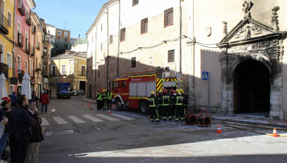 Los bomberos de Cuenca han participado en la extinción de las llamas Los bomberos de Cuenca han participado en la extinción de las llamas