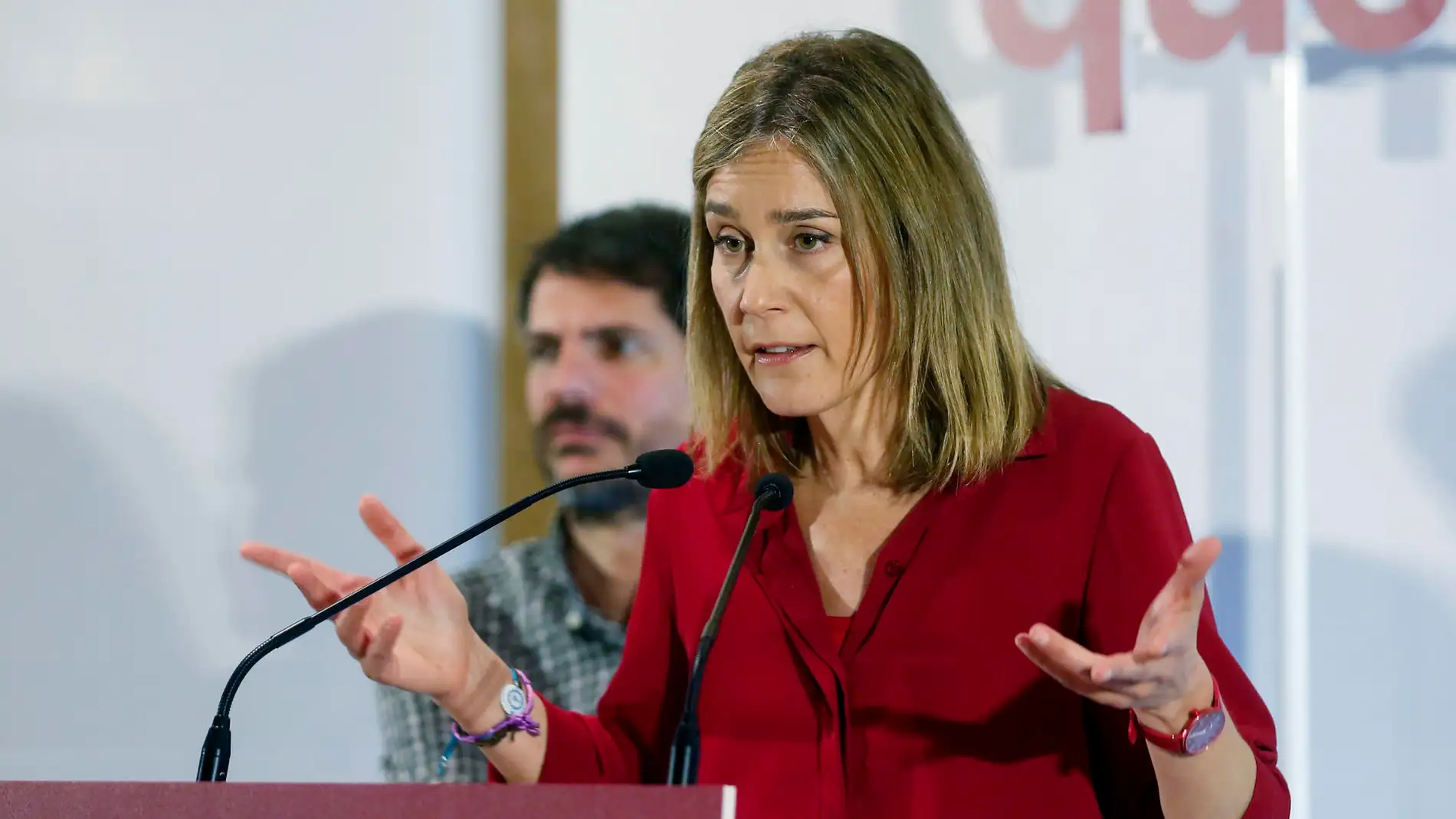 La candidata de Comuns Sumar a la presidencia de la Generalitat, Jessica Albiach.