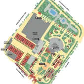 Plano de la Feria del Carmen y la Sal en el Parque Almirante Laulhé Plano de la Feria del Carmen y la Sal en el Parque Almirante Laulhé