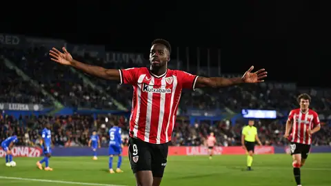 Iñaki Williams celebra uno de sus goles al Getafe Iñaki Williams celebra uno de sus goles al Getafe