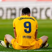 El delantero polaco del FC Barcelona, Robert Lewandowski El delantero polaco del FC Barcelona, Robert Lewandowski