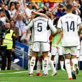 ude Bellingham del Real Madrid celebrado un gol 