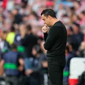 El técnico del FC Barcelona, Xavi Hernández El técnico del FC Barcelona, Xavi Hernández