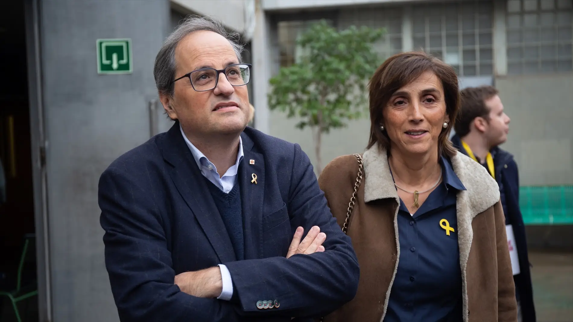 El presidente de la Generalitat, Quim Torrá, junto a su mujer, Carola Miró, en una imagen de archivo