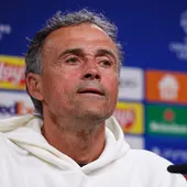Luis Enrique: "En francés solo sé decir vamos a ganar" Luis Enrique: "En francés solo sé decir vamos a ganar"
