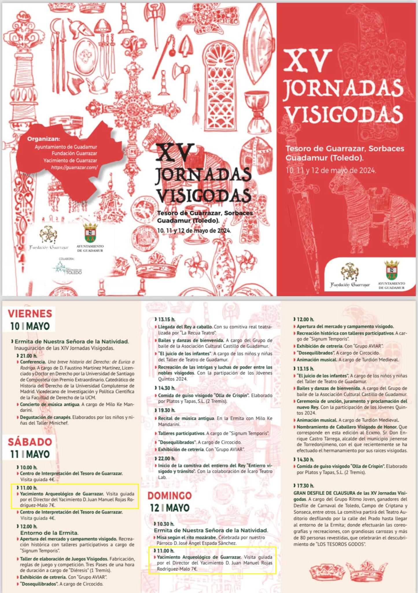 Conocemos todos los detalles de las "XV Jornadas Visigodas de Guadamur" Conocemos todos los detalles de las "XV Jornadas Visigodas de Guadamur"