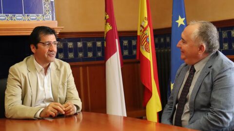 José Manuel Caballero y Carlos Marín durante la reunión