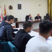 Magistrados durante el juicio por el accidente mortal de Castelar
