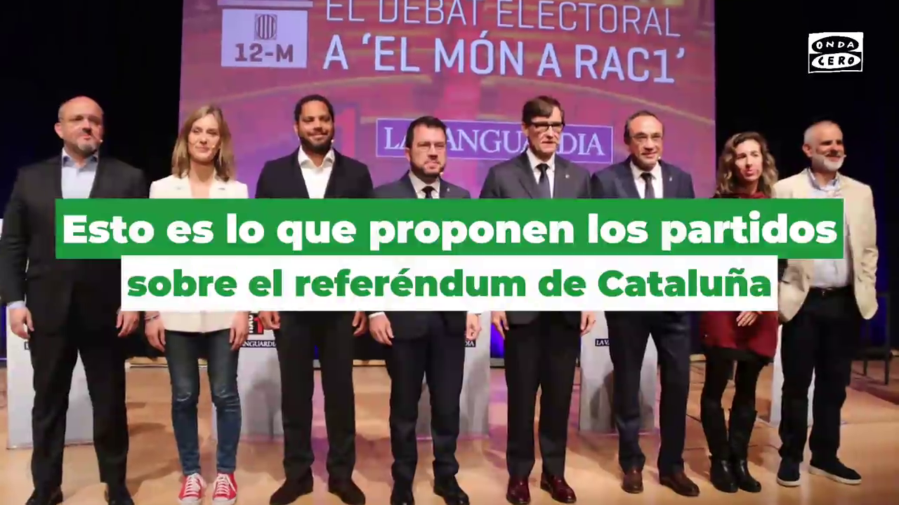 Esto es lo que proponen los partidos sobre un referéndum catalán para las elecciones Esto es lo que proponen los partidos sobre un referéndum catalán para las elecciones