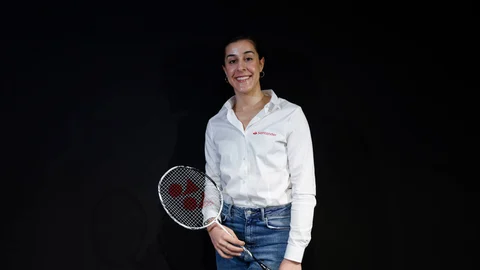 Carolina Marín, campeona olímpica en Río, tres veces campeona mundial y seis de Europa, posa en un imagen de archivo