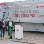 La campaña 'La máquina del tiempo' de Mapfre ayuda en Mérida a ganar años de vida con la adopción de hábitos saludables