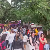 Miles de compostelanos cumplen con la tradición de celebrar el Día de la Ascensión en la feira cabalar y en las casetas del pulpo de la Alameda Miles de compostelanos cumplen con la tradición de celebrar el Día de la Ascensión en la feira cabalar y en las casetas del pulpo de la Alameda