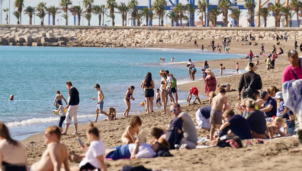 Playa de la Malagueta, en Málaga Playa de la Malagueta, en Málaga
