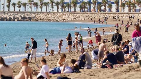 Playa de la Malagueta, en Málaga 