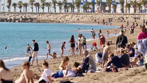 Playa de la Malagueta, en Málaga Playa de la Malagueta, en Málaga
