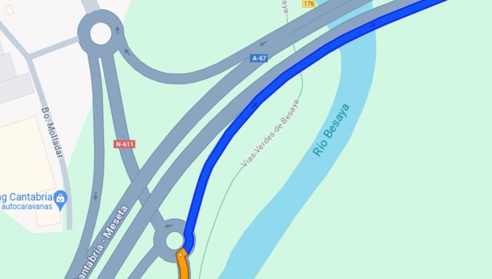 La A-67 se cortará al tráfico la madrugada del domingo al lunes en el túnel de Ricorvo y se establecerá un itinerario alternativ