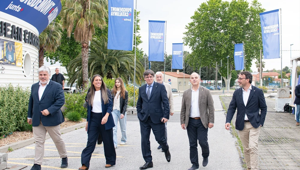 El expresidente de la Generalitat de Catalunya y candidato de Junts a las elecciones catalanas, Carles Puigdemont El expresidente de la Generalitat de Catalunya y candidato de Junts a las elecciones catalanas, Carles Puigdemont
