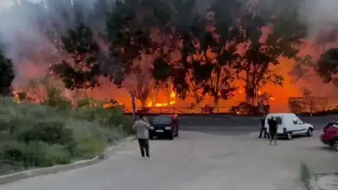 Incendio en las Lagunas de Ruidera Incendio en las Lagunas de Ruidera