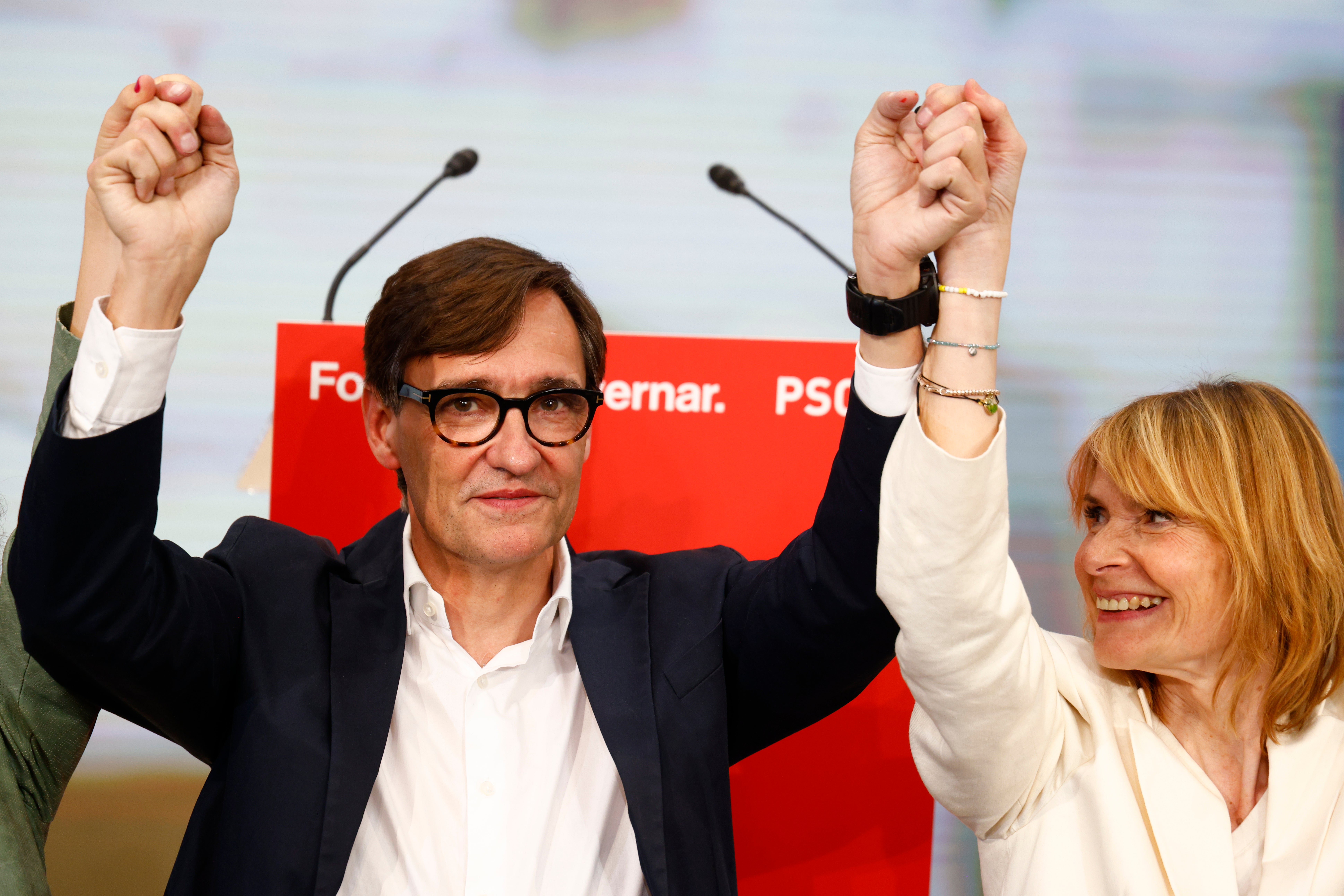 El candidato a la presidencia de la Generalitat por El PSC, Salvador Illa, comparece ante los medios para valorar los resultados electorales El candidato a la presidencia de la Generalitat por El PSC, Salvador Illa, comparece ante los medios para valorar los resultados electorales