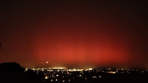 La aurora boreal vista en Espa&ntilde;a el 10 de mayo de 2024 tambi&eacute;n fue vista desde distintos puntos de Baleares