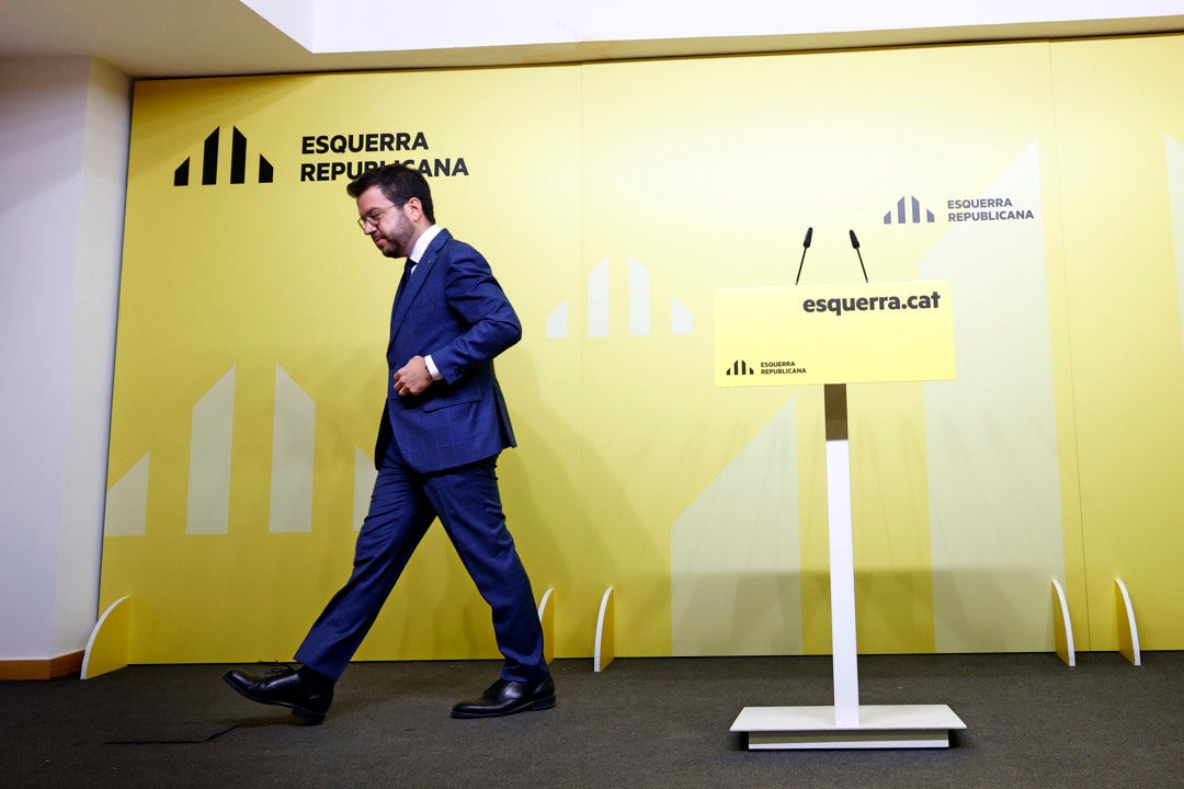 El presidente de la Generalitat en funciones, Pere Aragonès El presidente de la Generalitat en funciones, Pere Aragonès