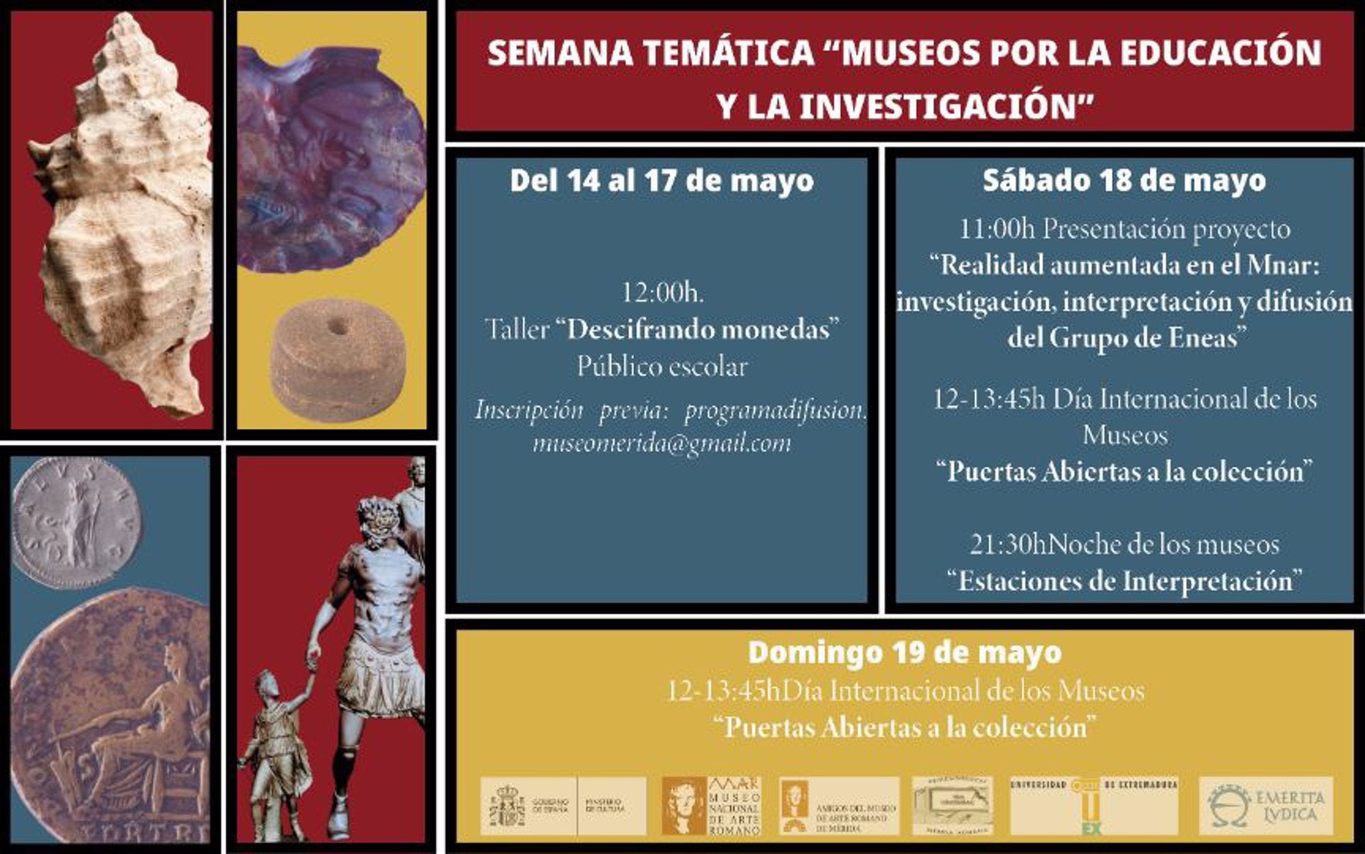 El Museo de Arte Romano de Mérida celebra jornadas de puertas abiertas para festejar el Día de los Museos El Museo de Arte Romano de Mérida celebra jornadas de puertas abiertas para festejar el Día de los Museos