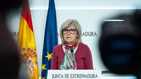 Archivo - La portavoz de la Junta de Extremadura, Victoria Bazaga, en una imagen de archivo Archivo - La portavoz de la Junta de Extremadura, Victoria Bazaga, en una imagen de archivo