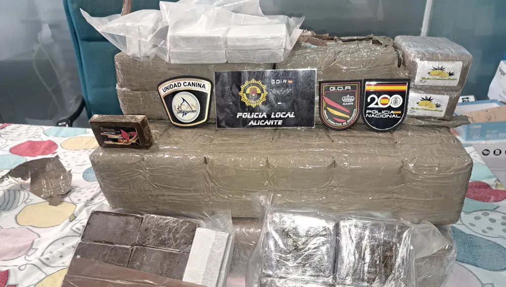 Los fardos de hachís intervenidos Los fardos de hachís intervenidos