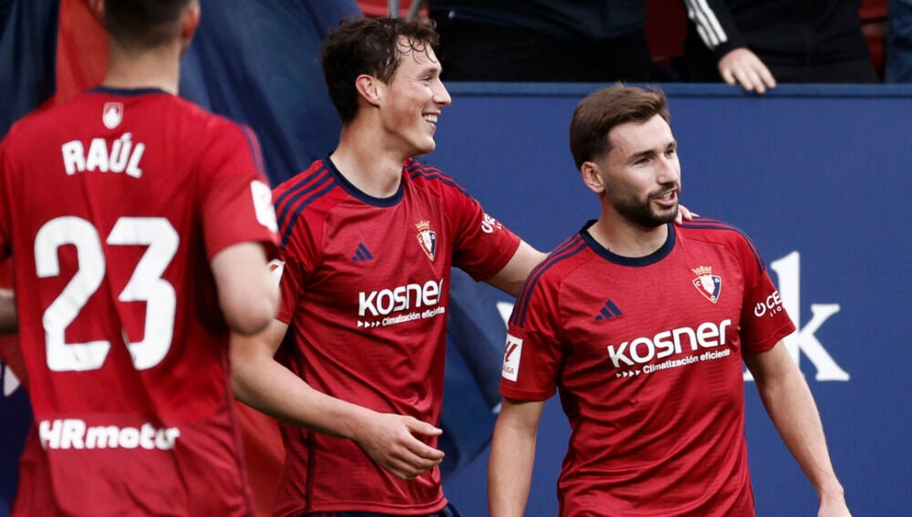 Jon Moncayola tras marcar el 1-0