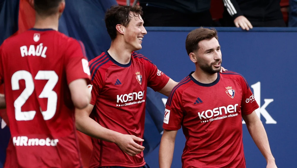 Jon Moncayola tras marcar el 1-0 Jon Moncayola tras marcar el 1-0