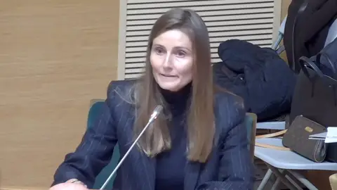 Imagen de archivo de la concejala Cecilia Herrero (Vox), durante un pleno del consistorio Imagen de archivo de la concejala Cecilia Herrero (Vox), durante un pleno del consistorio