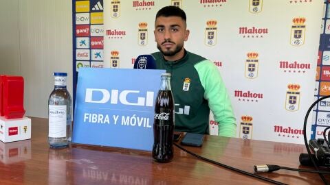 15-5-2024 Leo Rom&aacute;n, portero del Real Oviedo, en El Requex&oacute;n
