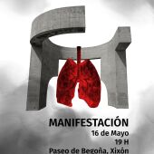 Manifestación contra la contaminación en Gijón