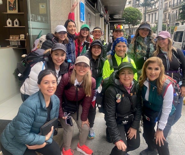 Una amplia "delegación" de México recorre estos días el Camino Portugués de la Costa Una amplia "delegación" de México recorre estos días el Camino Portugués de la Costa