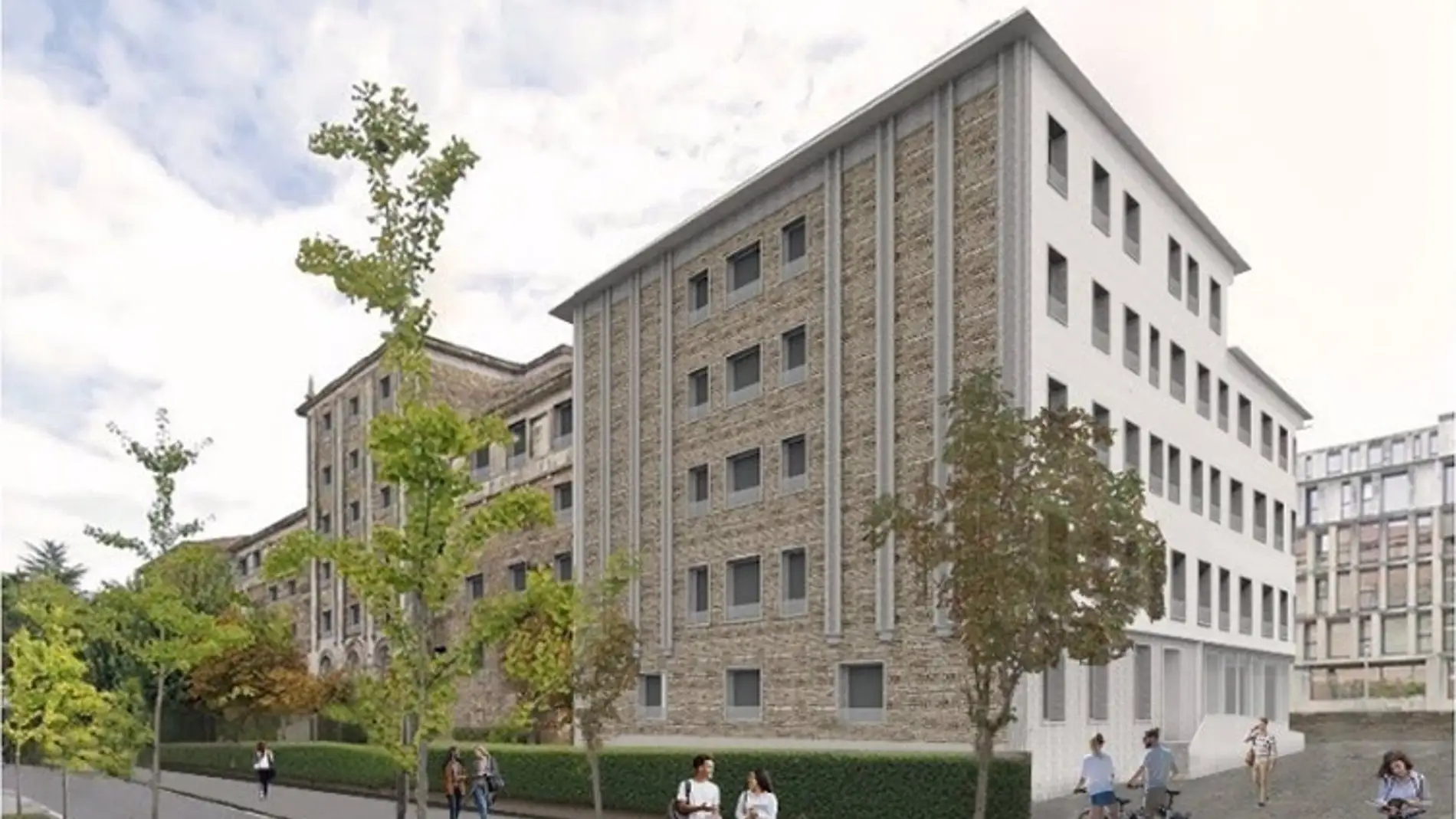 Las residencia de estudiantes del antiguo Hospital Xeral de Galeras costará sobre 900 euros y tendrá 400 habitaciones 