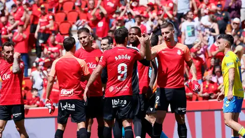 Los jugadores del Mallorca celebran un triunfo en LaLiga. Los jugadores del Mallorca celebran un triunfo en LaLiga.