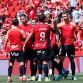 Los jugadores del Mallorca celebran un triunfo en LaLiga.
