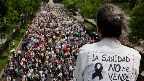 Manifestación celebrada en Madrid en defensa de la sanidad pública Manifestación celebrada en Madrid en defensa de la sanidad pública