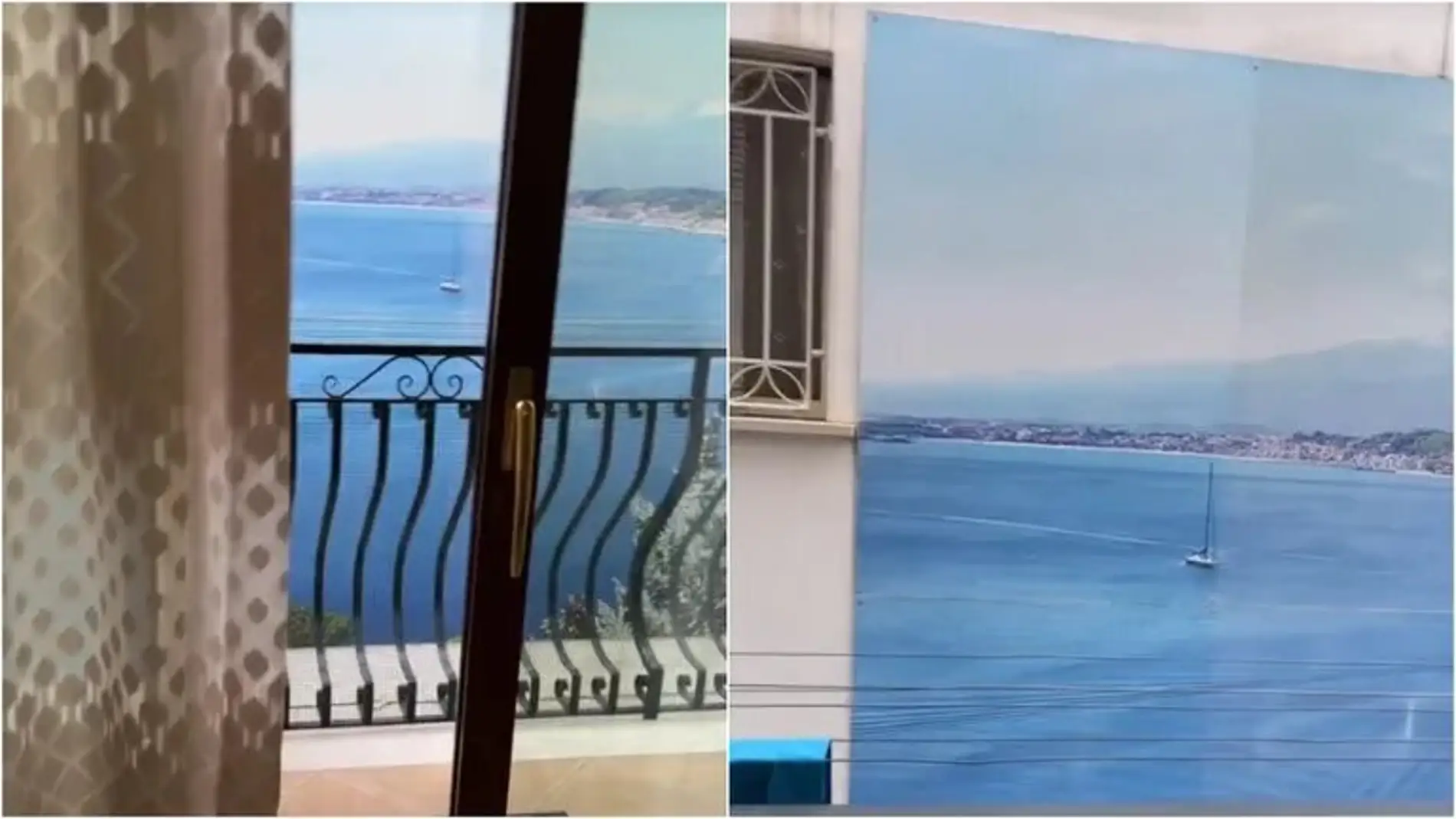 Alquila un apartamento con «vistas al mar» y se encuentra que el balcón da a una pared pintada