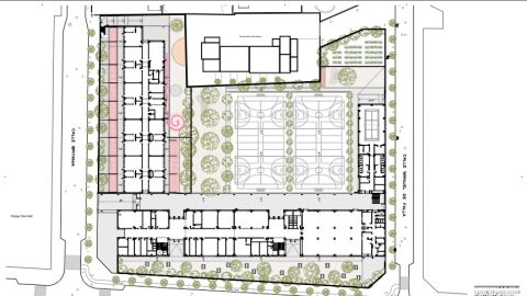 Plano de la planta del colegio La Almadraba