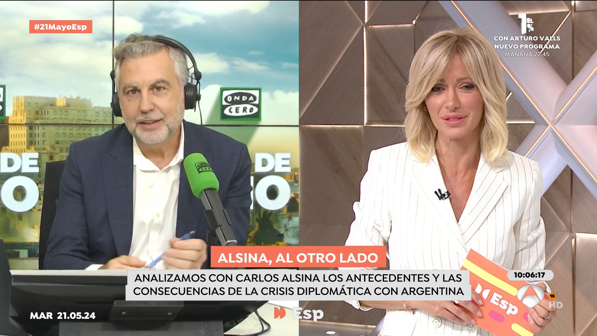 Alsina, sobre la crisis diplomática entre España y Argentina: "Entiendo que ningún gobierno está dispuesto a romper relaciones" Alsina, sobre la crisis diplomática entre España y Argentina: "Entiendo que ningún gobierno está dispuesto a romper relaciones"