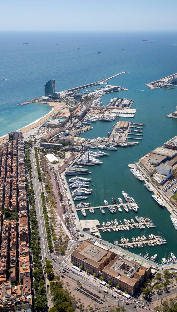 Vista aèria del Port de Barcelona