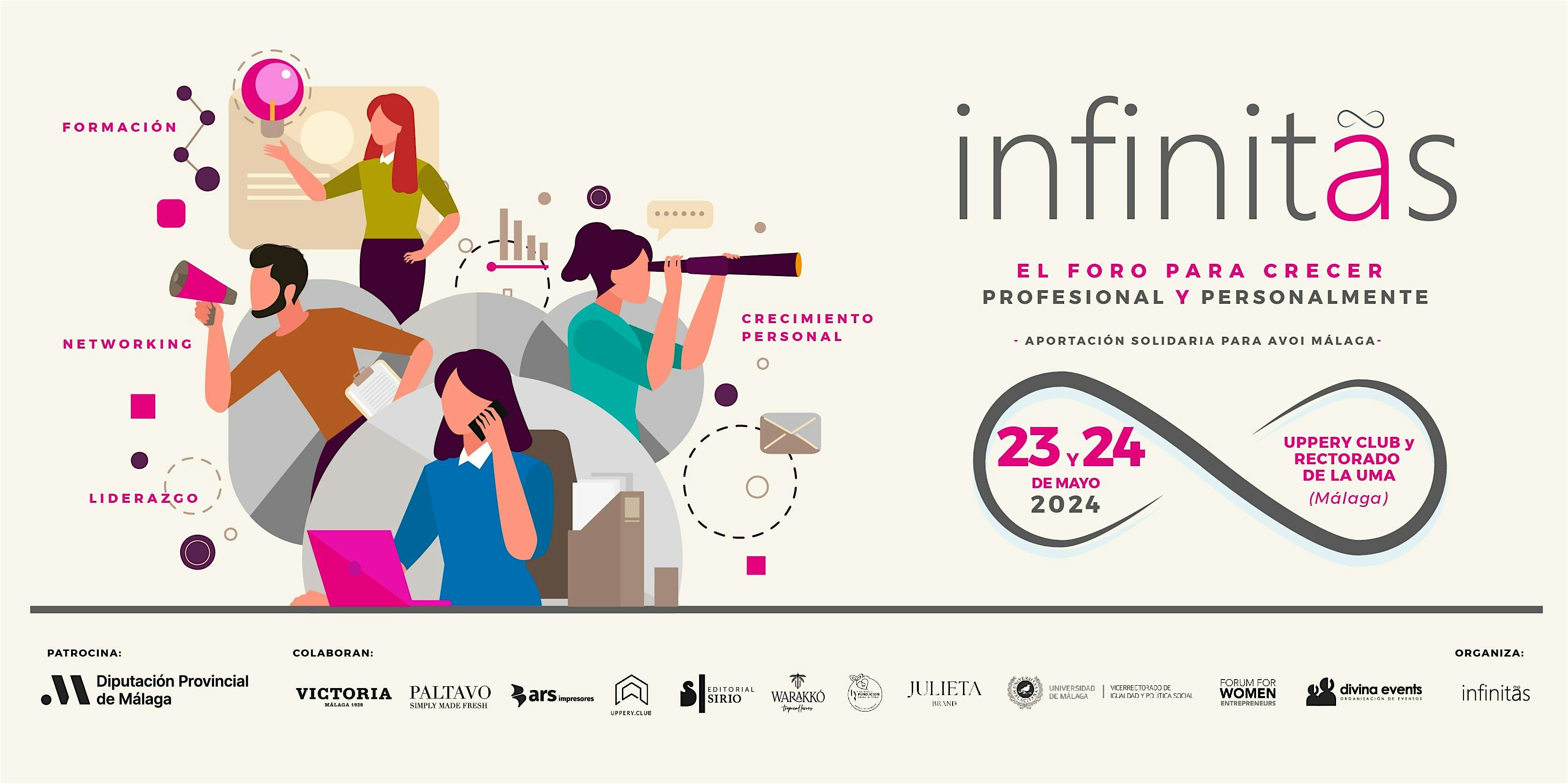 El foro "Infinitas" abordará estrategias para el crecimiento personal y profesional de las mujeres empresarias El foro "Infinitas" abordará estrategias para el crecimiento personal y profesional de las mujeres empresarias