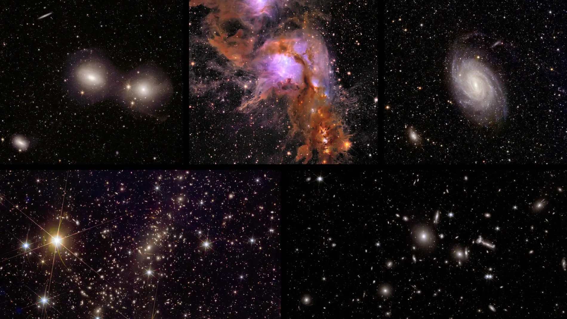 La misión Euclid de la Agencia Espacial Europea (ESA) publica otra tanda de imágenes con vistas 'sin precedentes' del universo.